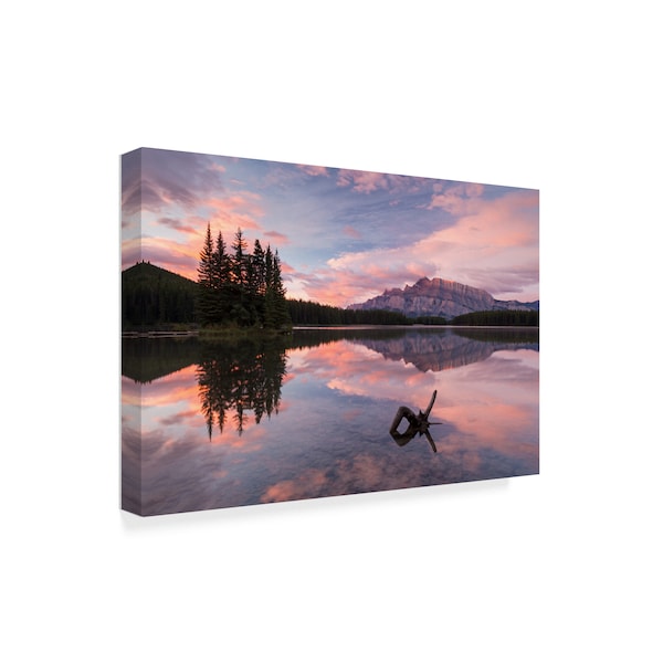 Adam Burton 'Mount Rundle Sunrise' Canvas Art,22x32